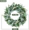 Eucalyptus Wreath 22" Large Artificial Greenery Outdoor/Indoor Wreath Spring/Summer Wreath Green Wreaths for Front Door Porch Window Wall Hanging Decor All Year Round Wreath(Green)